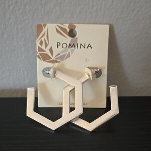 Pomina Silver Geometric Earrings